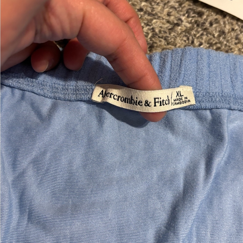 Light Blue Textured Swim cover up Skirt - Picture 2 of 7